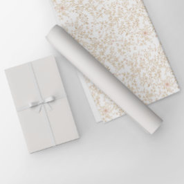 Papel De Presente Vila Grega Minimalista Cor Sólida Branca Reservada
