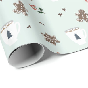 Papel De Presente Vila Nórdica de Natal