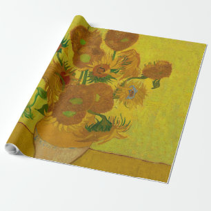 Papel De Presente Vincent Van Gogh 15 Sunflower Painting