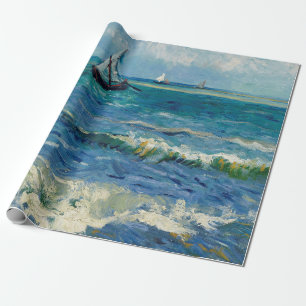 Papel De Presente Vincent Van Gogh - A paisagem marinha em Saintes-M