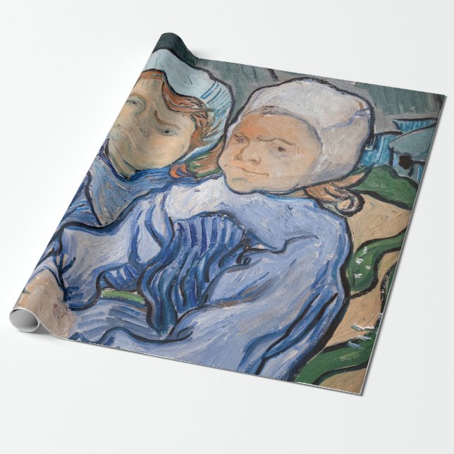 Papel De Presente Vincent van Gogh - Duas Meninas (Desenrolado)