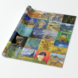 Papel De Presente Vincent van Gogh - Masterworks Mosaic Patchwork