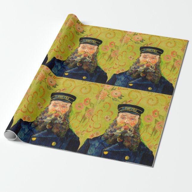 Papel De Presente Vincent Van Gogh O Carteiro Joseph Roulin (Desenrolado)