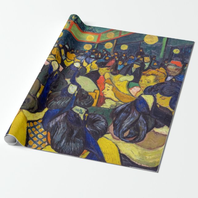 Papel De Presente Vincent van Gogh - O salão de baile em Arles (Desenrolado)