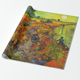 Papel De Presente Vincent van Gogh - O Vineyard Vermelho