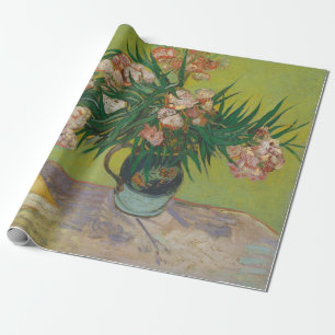 Papel De Presente Vincent Van Gogh Oleander pintura em flor