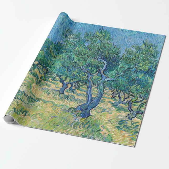 Papel De Presente Vincent van Gogh - Olive Grove (Desenrolado)