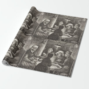 Papel De Presente Vincent Van Gogh Os Comedores de Batata litografia