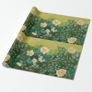 Papel De Presente Vincent Van Gogh Rosas de Belas Artes