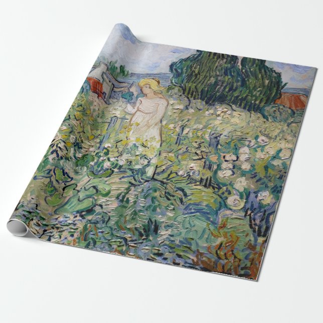 Papel De Presente Vincent van Gogh - Srta. Gachet em seu jardim (Desenrolado)