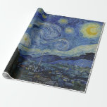 Papel De Presente Vincent Van Gogh Starry Night<br><div class="desc">Vincent Van Gogh Starry Night Masternote Wrapping paper. Faz um presente de aniversário de excelente ou de Natal. Para ela ou para ele. Uma das pinturas impressionistas mais amadas de todos os tempos. Comprar esta caneca para o escritório ou casa. Comprar este papel de embrulho para presente de dia de...</div>