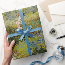 Vincent Van Gogh Vintage Garden em Arles Wrapping