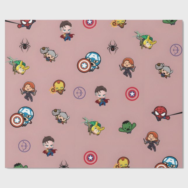 Papel De Presente Vingadores Pensavam Em Papel De Embalagem | Marvel (Aberto)