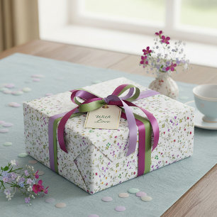 Papel De Presente Vinha floral