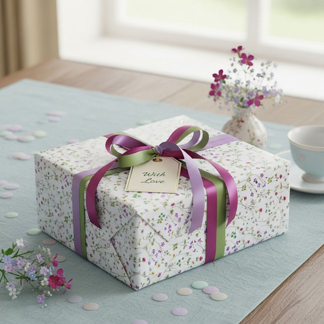 Papel De Presente Vinha floral (Criador carregado)