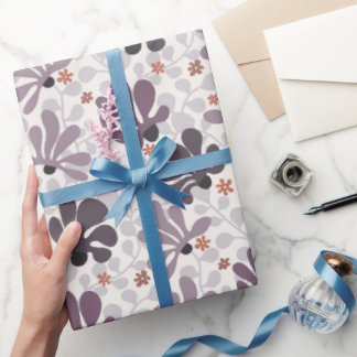 Papel De Presente Vinhas e flores clássicas retrorreflectoras