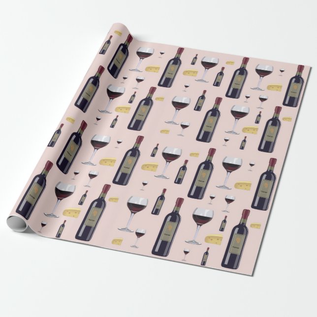 Papel De Presente Vinho (Desenrolado)