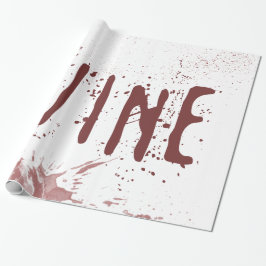 Papel De Presente Vinho