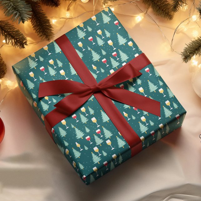 Papel De Presente Vinho de Natal (Criador carregado)