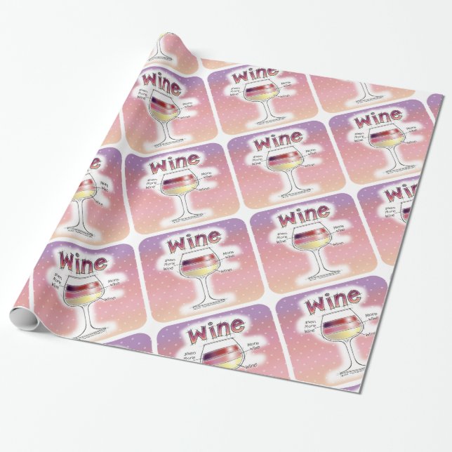 PAPEL DE PRESENTE VINHO, MAIS VINHO, AINDA MAIS VINHO (Desenrolado)