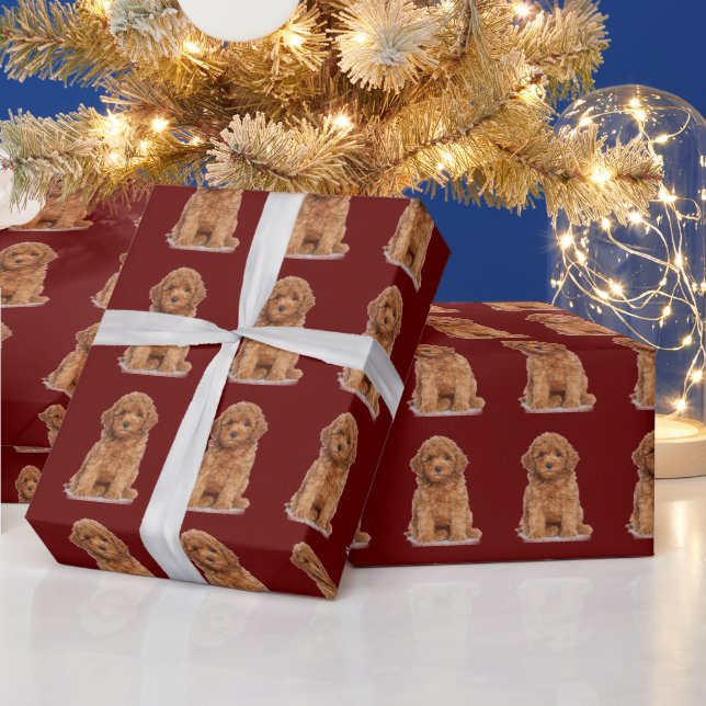 Papel De Presente Vinho marrom do padrão de imagem personalizada (Feriados)