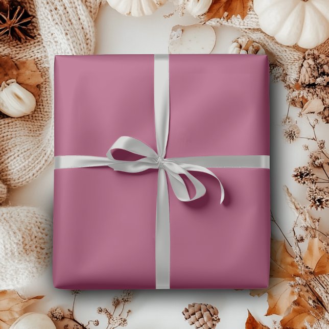 Papel De Presente Vinho Rubi Cor Sólida | Clássico | Elegante (Criador carregado)