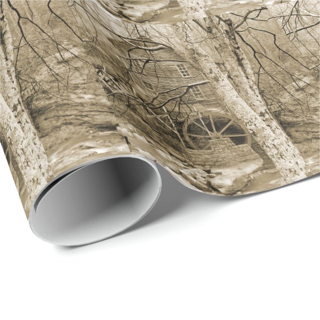 Papel De Presente Vintage (Ponta do rolo)