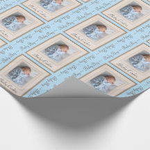 Vintage 1940s Mat withPhoto Insert & Baby Boy Name