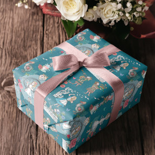 Papel De Presente Vintage Alice no País das Maravilhas