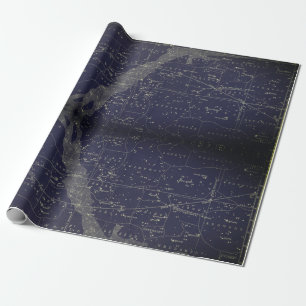 Papel De Presente Vintage Astronomical Wrappaper