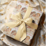 Papel De Presente Vintage Baby's First Christmas & Papais noeis<br><div class="desc">Enrole seus presentes este ano em maravilhosa design de um Papai Noel segurando uma doce criança.</div>