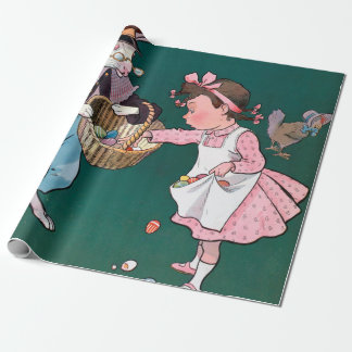 Papel De Presente Vintage Bonitinha Coelhinha Coelhinha Coelho Pásco