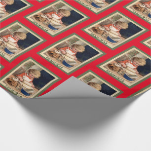 Papel De Presente Vintage Bonitinha Fazendo Natal