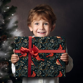 Papel De Presente Vintage Cardinal Wraping Paper