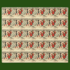Papel De Presente Vintage Children ski