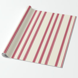 Papel De Presente Vintage Christmas Candy Cane Wrapping Paper