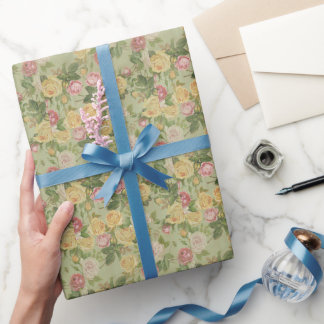 Papel De Presente Vintage Country Weathered Floral