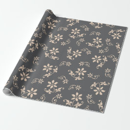 Papel De Presente Vintage Decorative Floral Wraping Paper