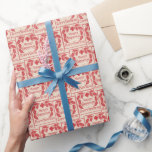 Papel De Presente Vintage Felry Christmas Seal Red Collage Ephemera<br><div class="desc">O papel de embrulho de natais vintages apresenta uma clássica Feira de Natal Vermelha e as palavras "Feliz Natal". Uma elegante e vitoriosa estética de Natal vitoriana para seu embrulho de Natal, presentes de Natal e embrulho de presente de aniversário. Este é o perfeito papel vintage que o Papai Noel...</div>