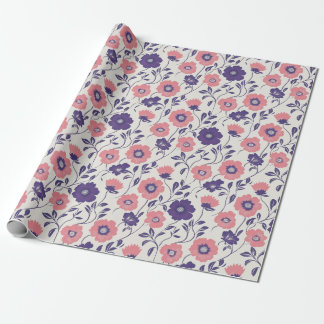 Papel De Presente Vintage Floral Blush e La