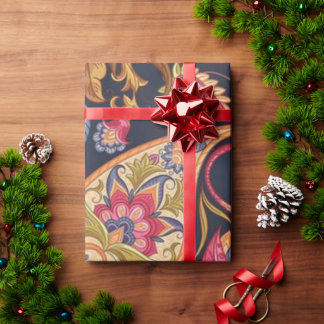 Papel De Presente Vintage flores sem descontinuidades.