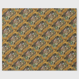 Papel De Presente Vintage GMC Truck Frosty, a corrida de Natal do Sn