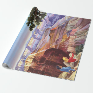 Papel De Presente Vintage Grand Canyon e Bryce Canyon - Par Nacional