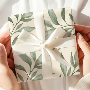 Papel De Presente Vintage Greenery Botânica