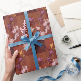 Papel De Presente Vintage Henri Latour, Buquê de Peonies e Iris