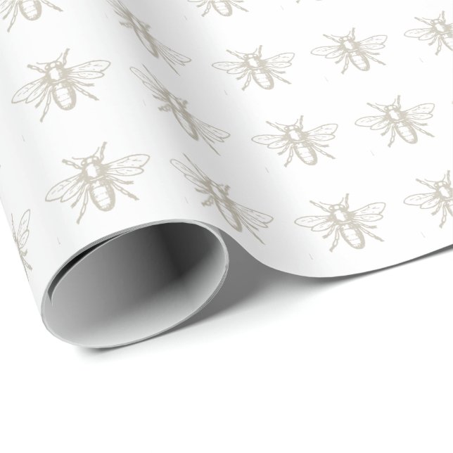 Papel De Presente Vintage Heraldic Honey Wraping Paper (Ponta do rolo)