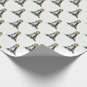 Papel De Presente Vintage Heraldic Medieval Castle Emblem Crest