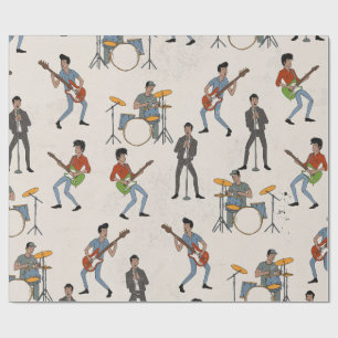 Papel De Presente Vintage Hillbill Rockers
