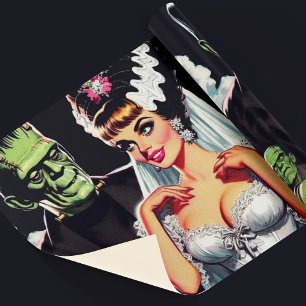 Papel De Presente Vintage Horror Bride