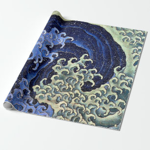 Papel De Presente Vintage Japonês Katsushika Hokusai